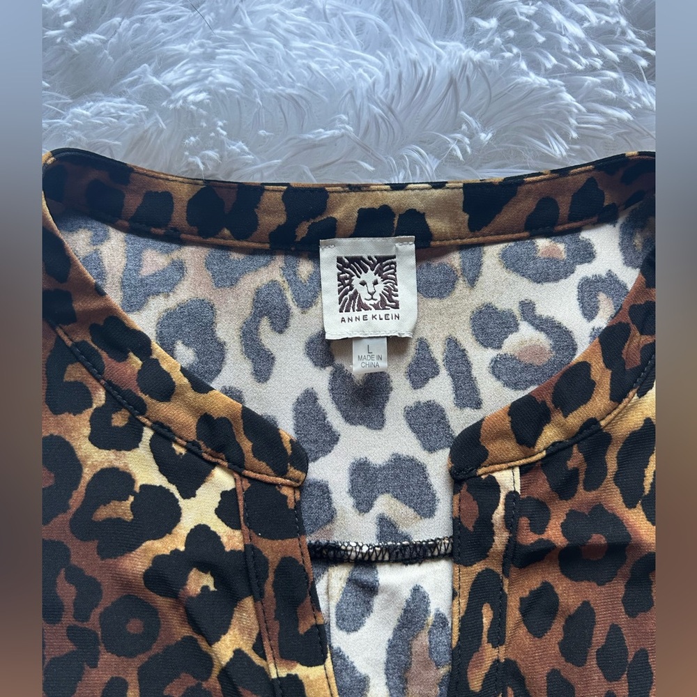 Anne Klein Animal Print Tank Top - Picture 4 of 6